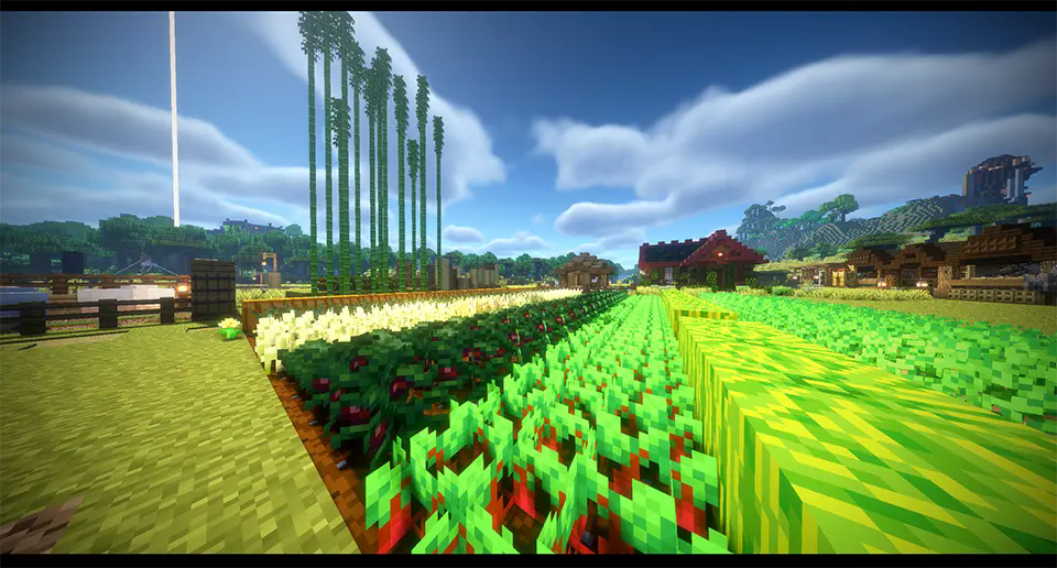 A lustrous farm with new crops