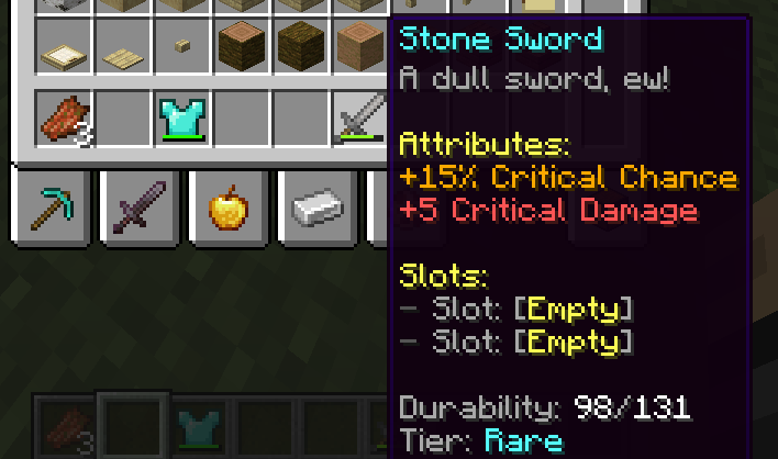 Dull sword