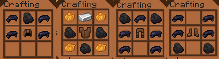 The Rival Armor Crafting Recipes