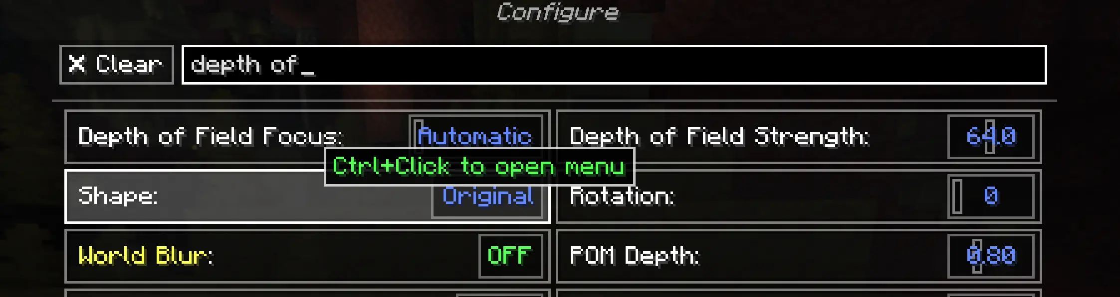 Control Click to jump