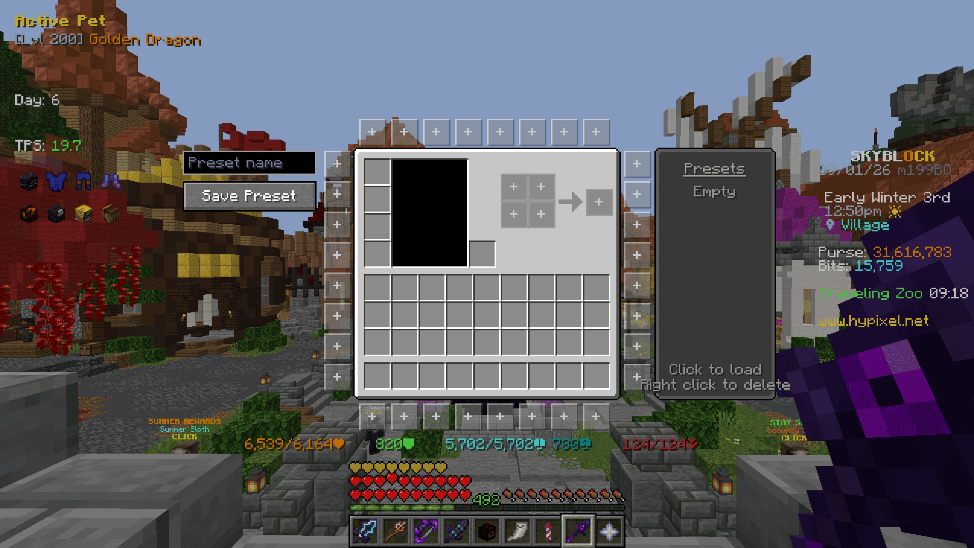 Inventory Buttons