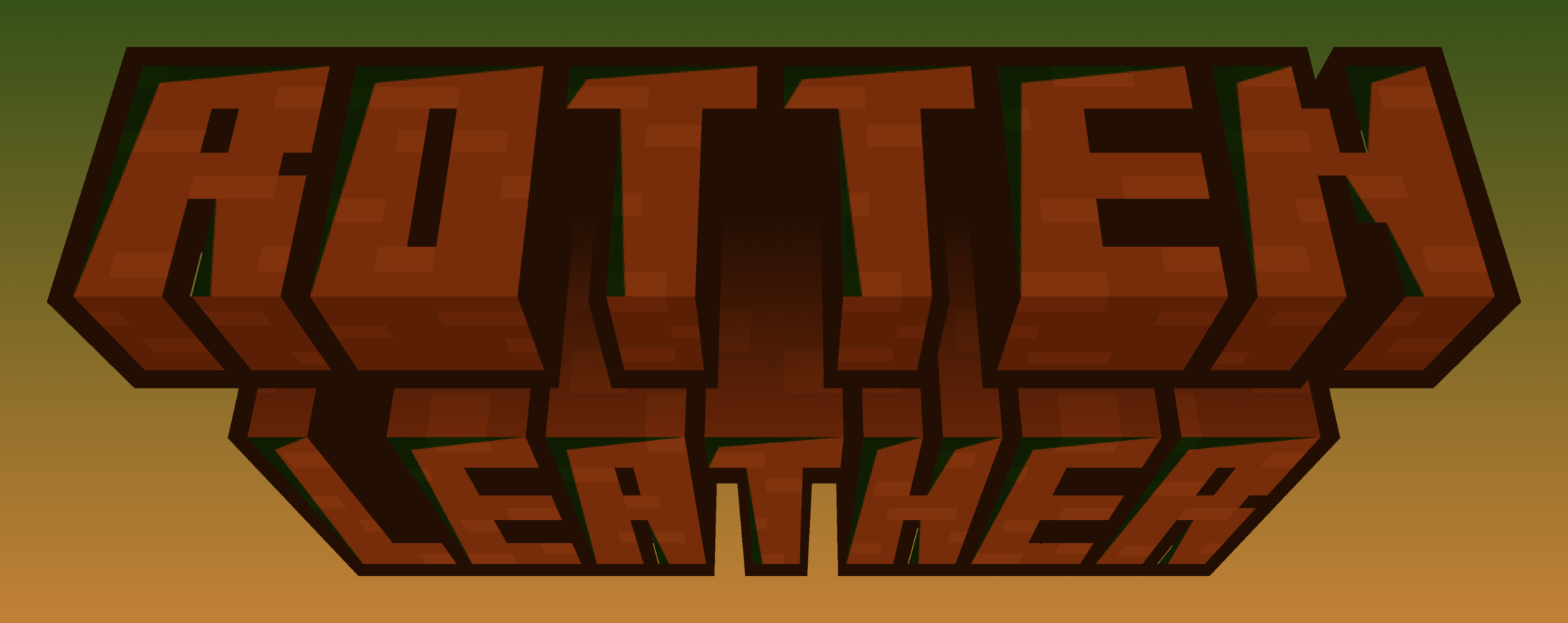 Large text saying rotten leather