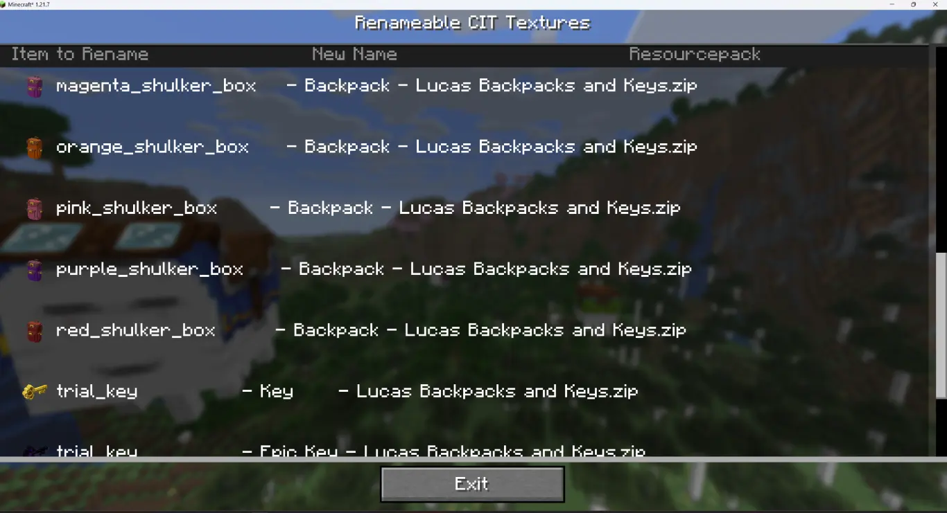 Image Showing the CIT List Screen