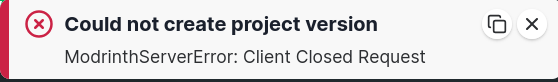 I cant upload newer versions :(