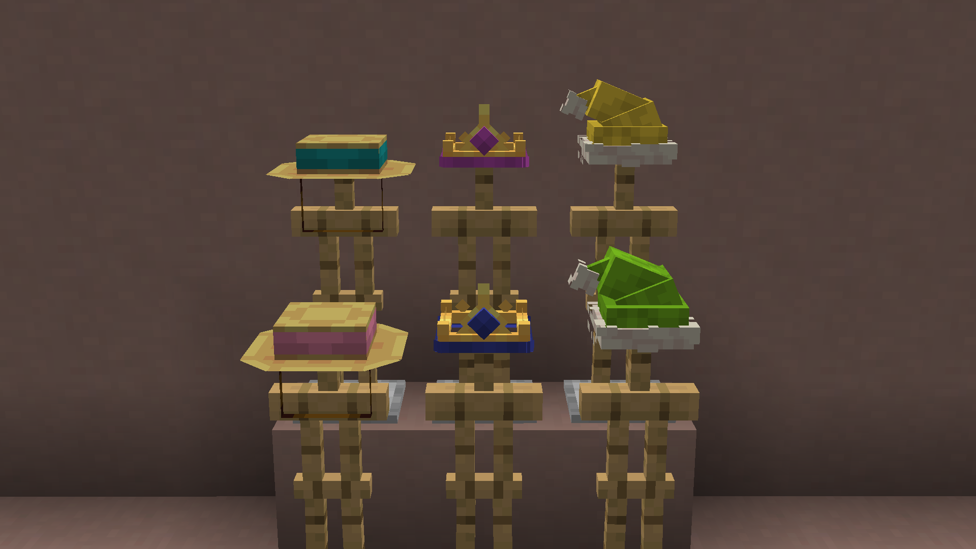 Some of the dyeable hats.