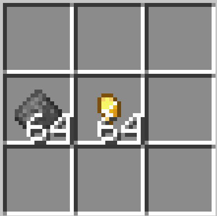 bullet crafting recipe, 1 gunpowder 1 gold nugget