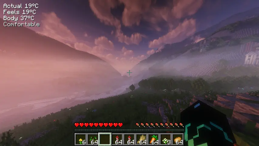 Comfortable tempurature (19c) elevation at 200m plains biome