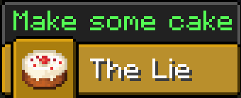 the lie