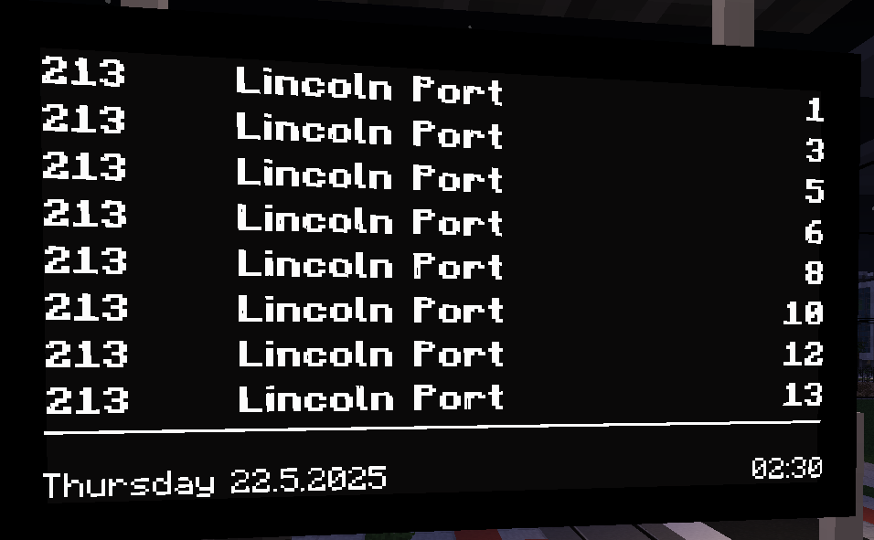PID without station name and platform number