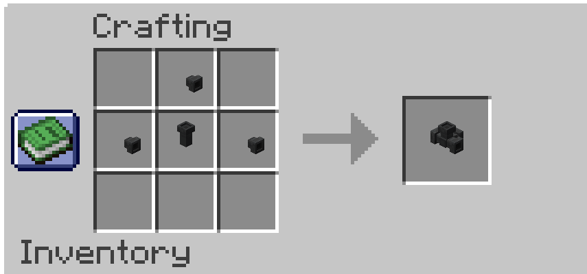 3-way Item Splitter Recipe: Empty, Splitter Output, Empty, Splitter Output, Splitter Input, Splitter Output, Empty, Empty, Empty