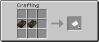 a shapeless Crafting Recipe shows that two dried kelp creates 1 paper