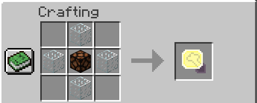 the crafting recipe is: