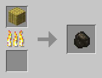 Charcoal from stripped bamboo block