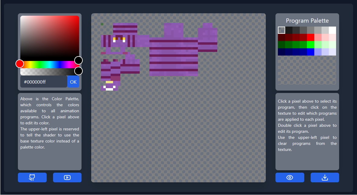 Color palette editor