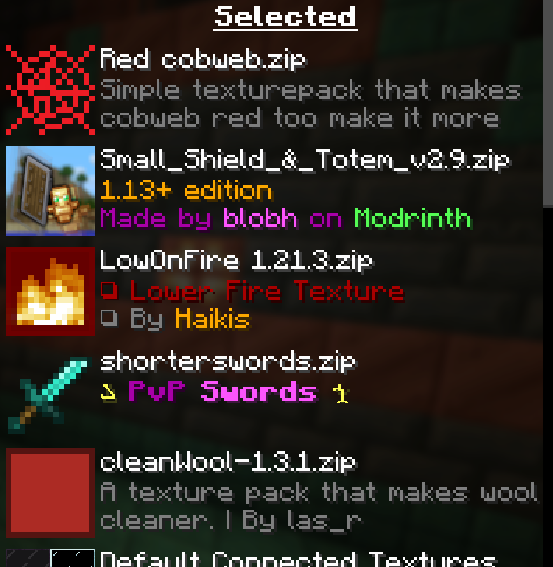 correct order