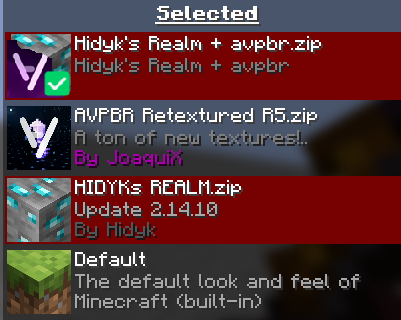 right resursepack order (hidyk's realm)