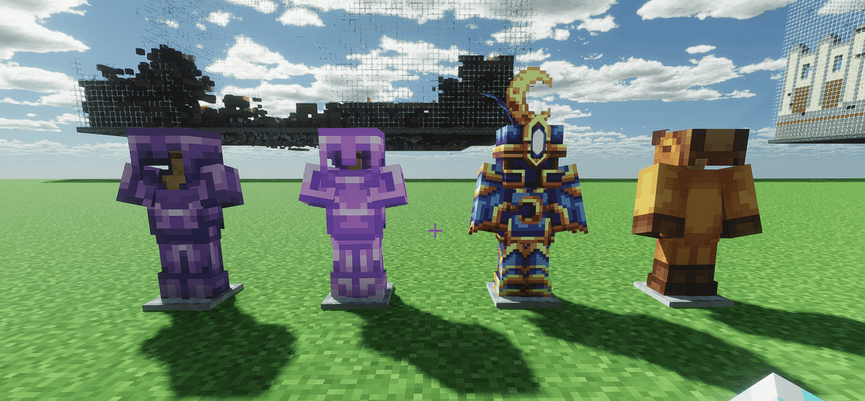 RPG weapons & armor with a vanilla-like voxel style for clarity and identity.