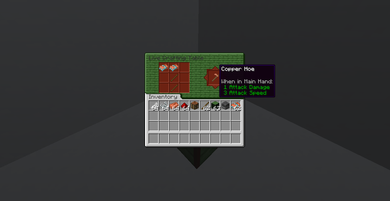 copper hoe