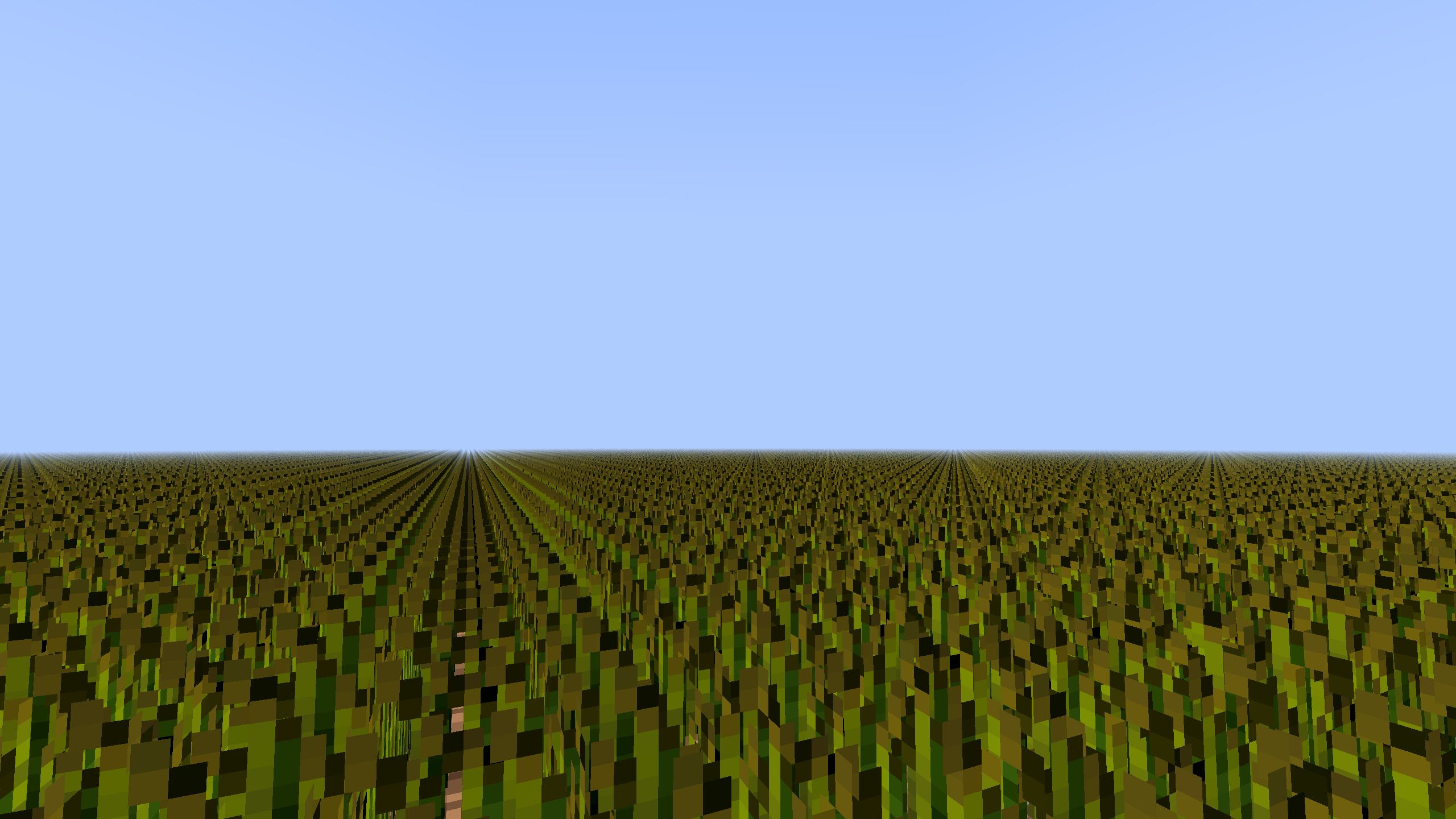 in-game screenshot of an endless field