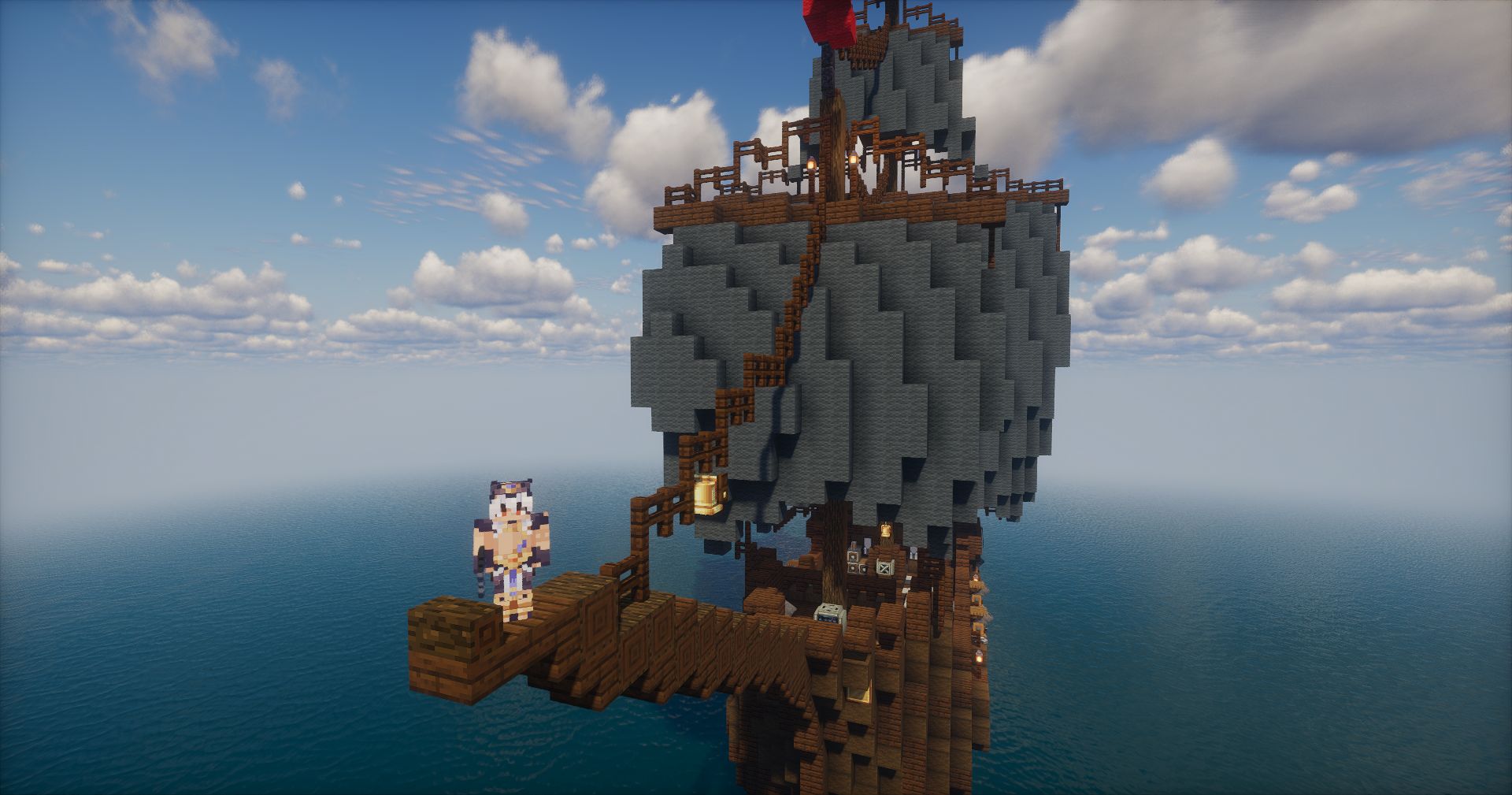 A ship structure.