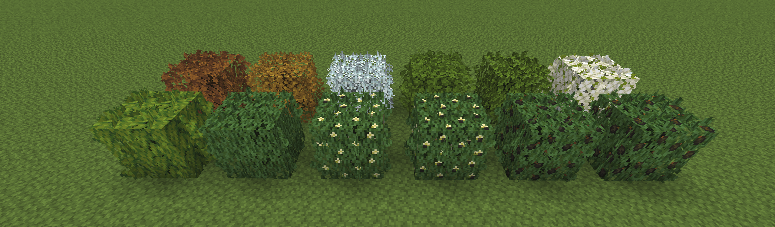 All the leaves added in the pack