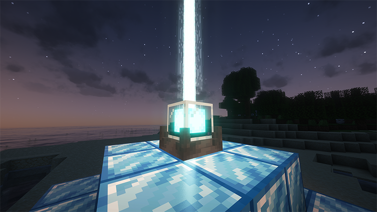 Beacon at night