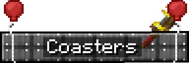 Banner/button that says Coasters: Simulated