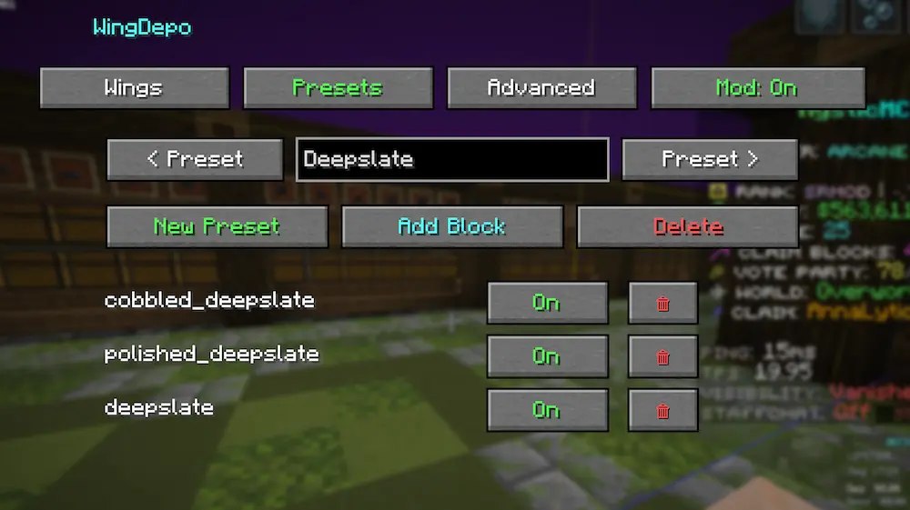 Create a Preset