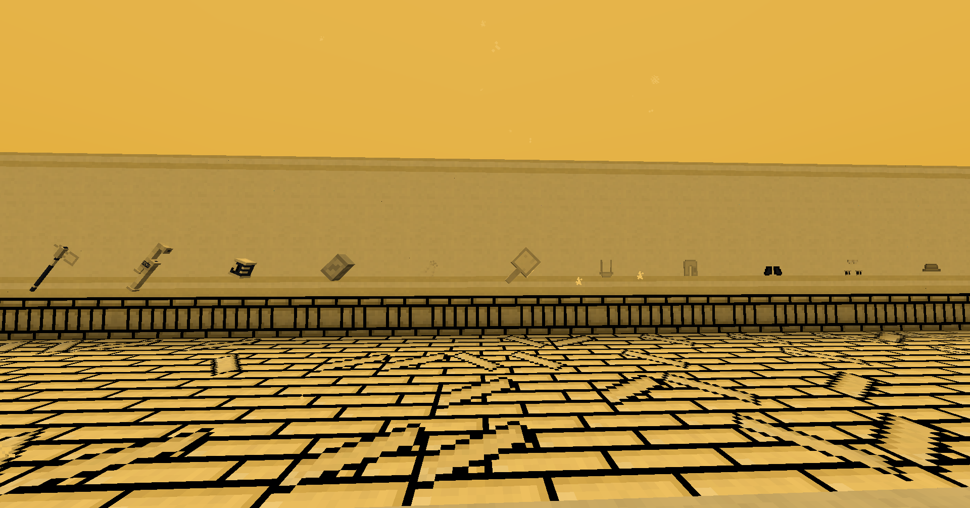A bunch of items on a wall
