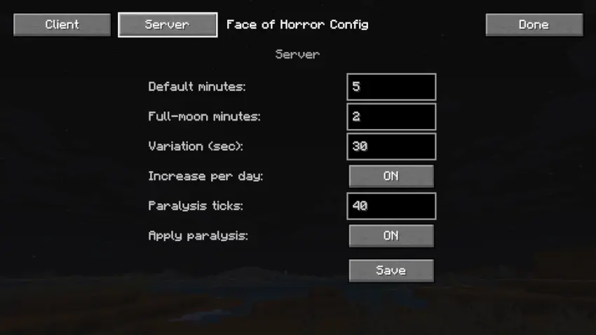 Server configs