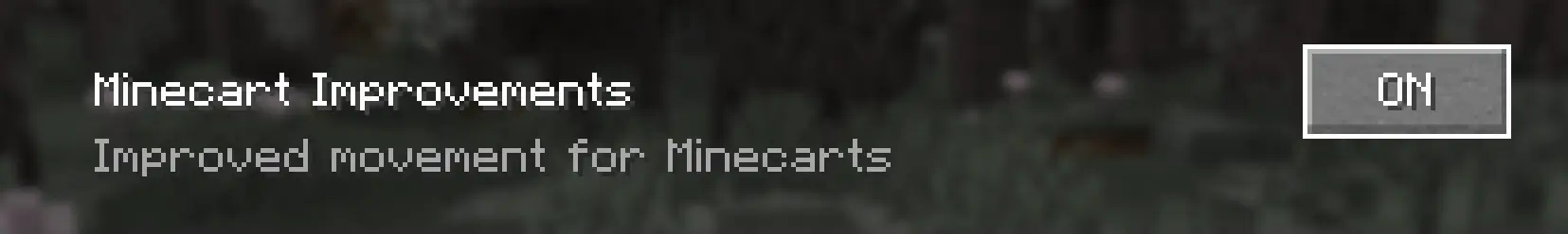 Minecart Improvements