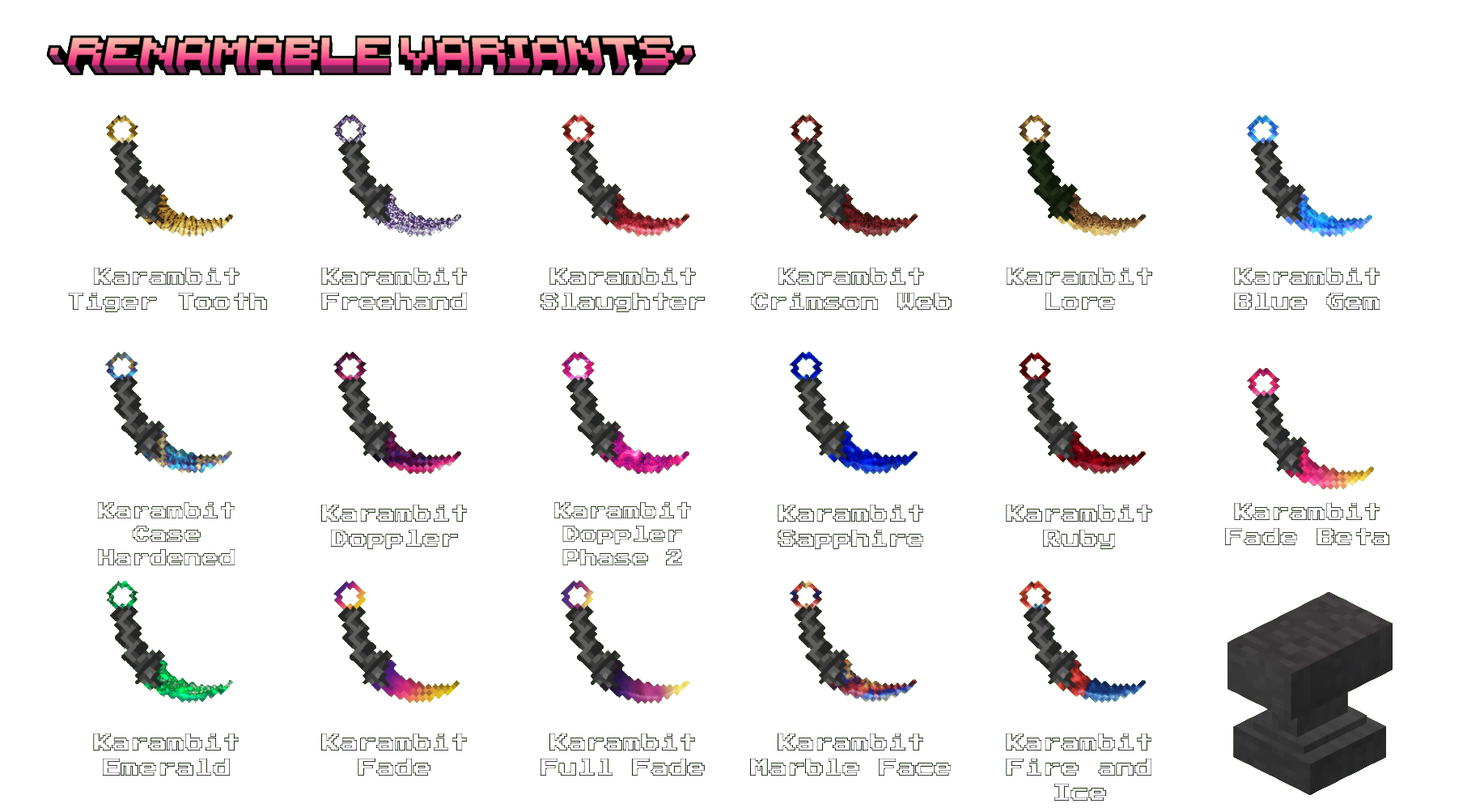 Renamable Variants