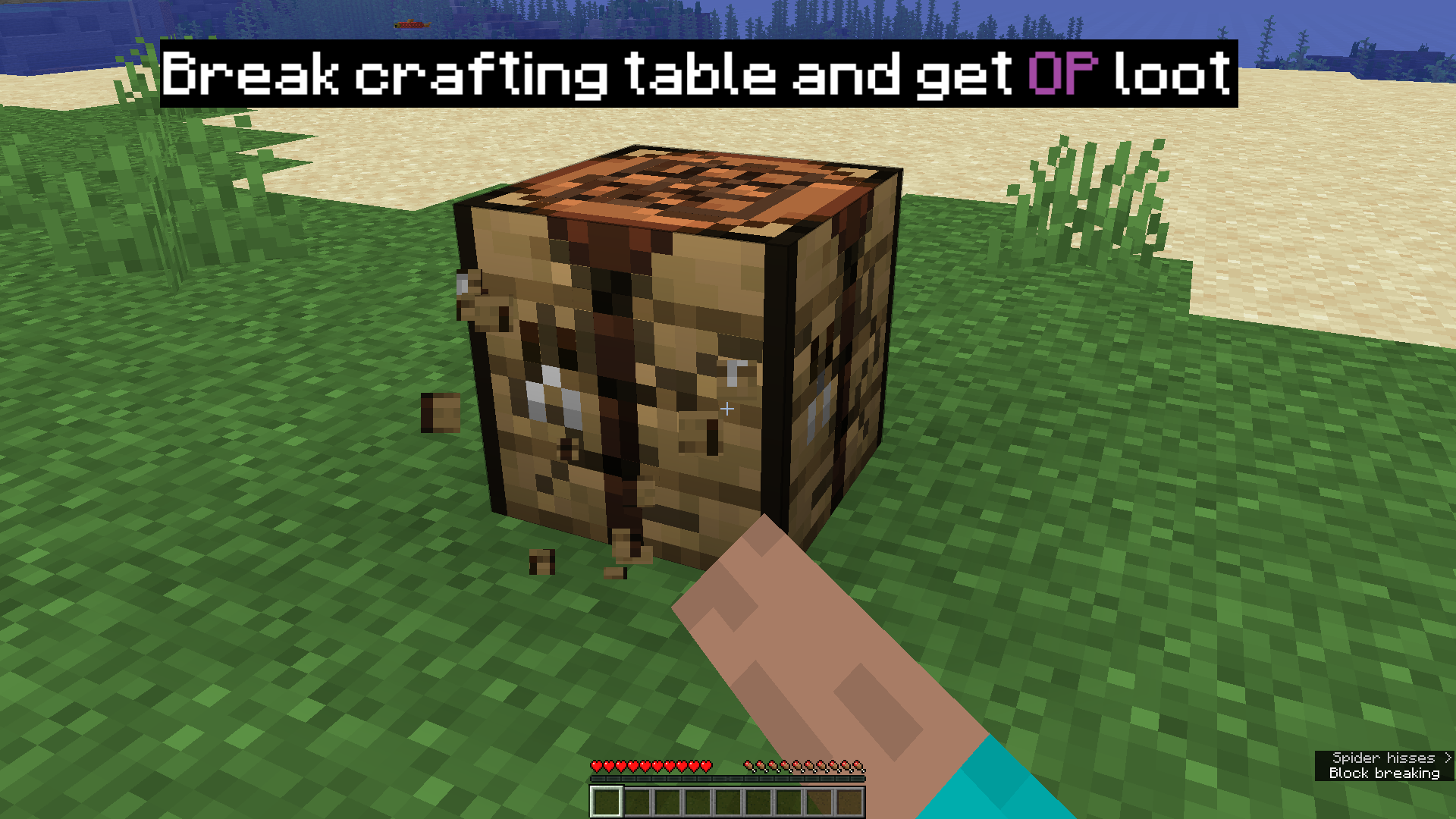 break crafting table