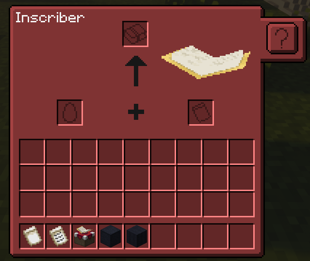 Inscribing Table Menu