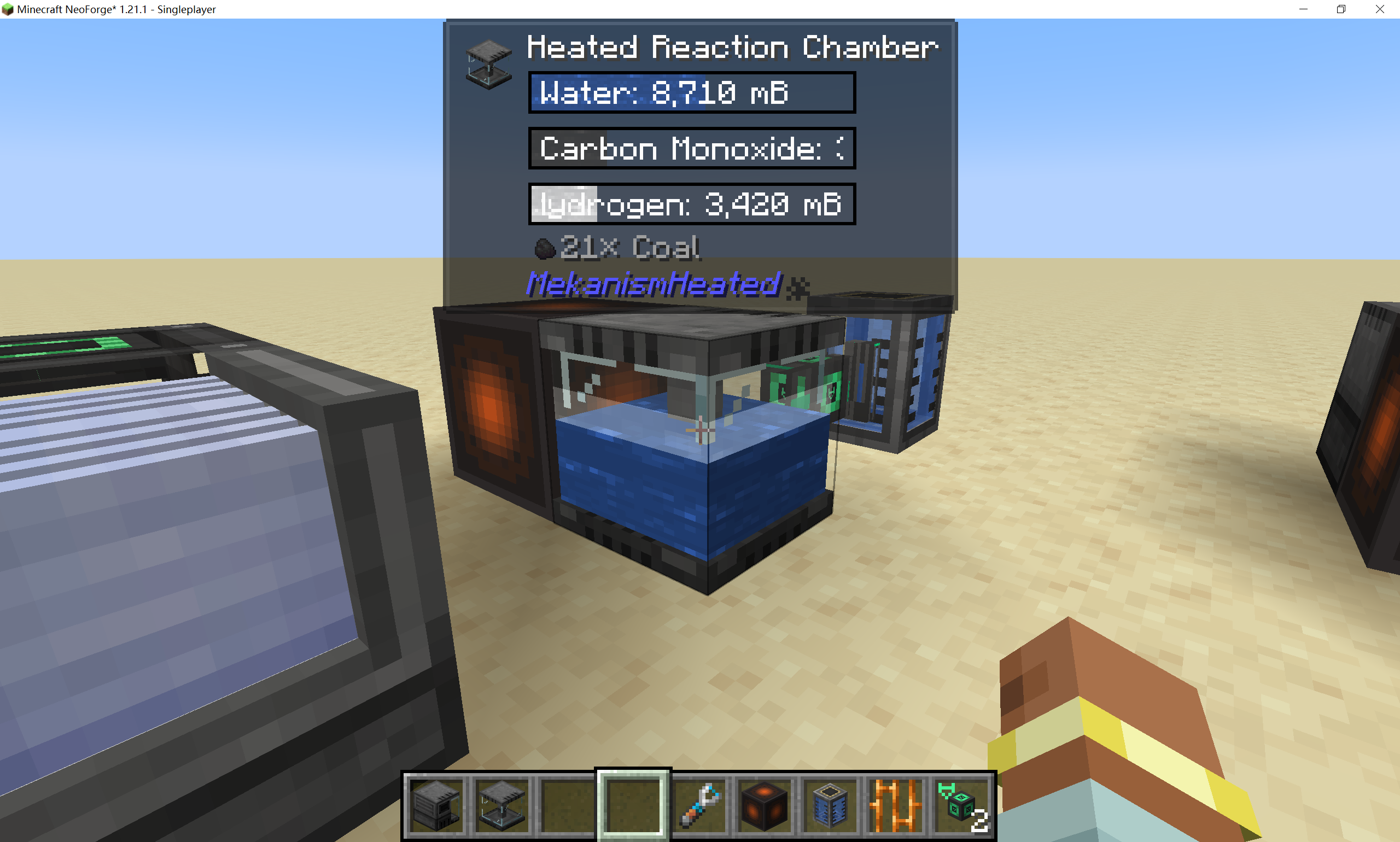 A full reaction chamber