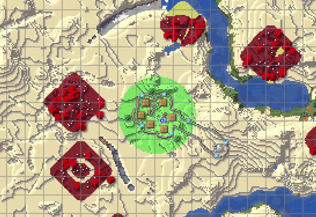 Map showing the counter-infection (stage 2)