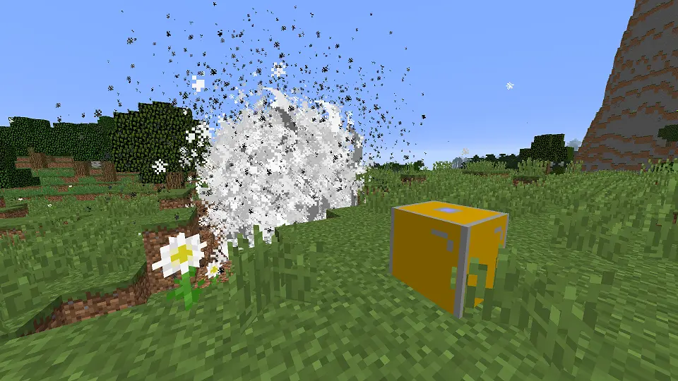 Piss Nuke itself in the foreground with an explosion in the background