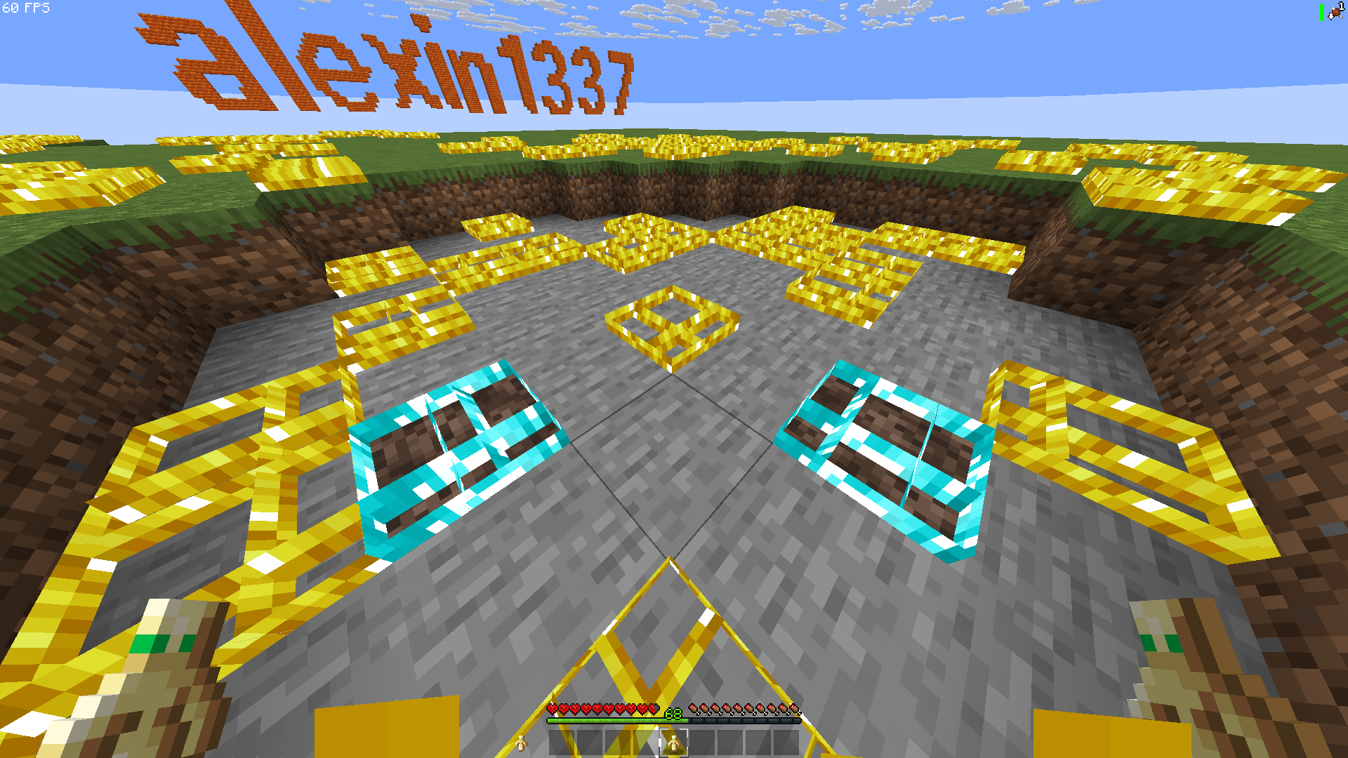 Makes reduced fire on the ground and on the screen yellow