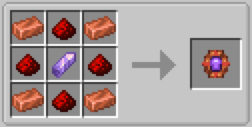 copper, redstone, copper, redstone, amethyst, redstone, copper, redstone, copper
