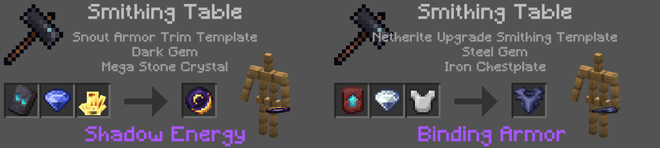 Armored/Shadow Form Changes