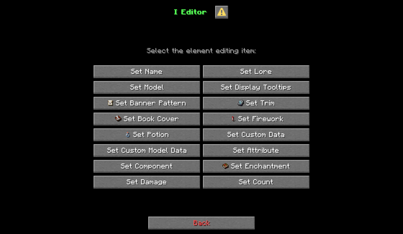 Menu I Editor