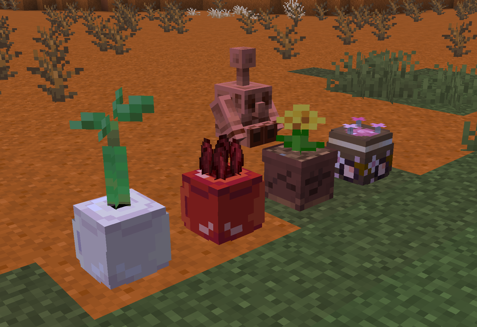 The 4 new pots for the 1.21.9 update