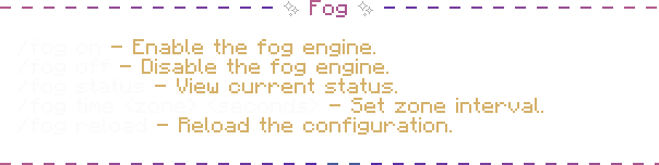 Fog Menu (/fog)