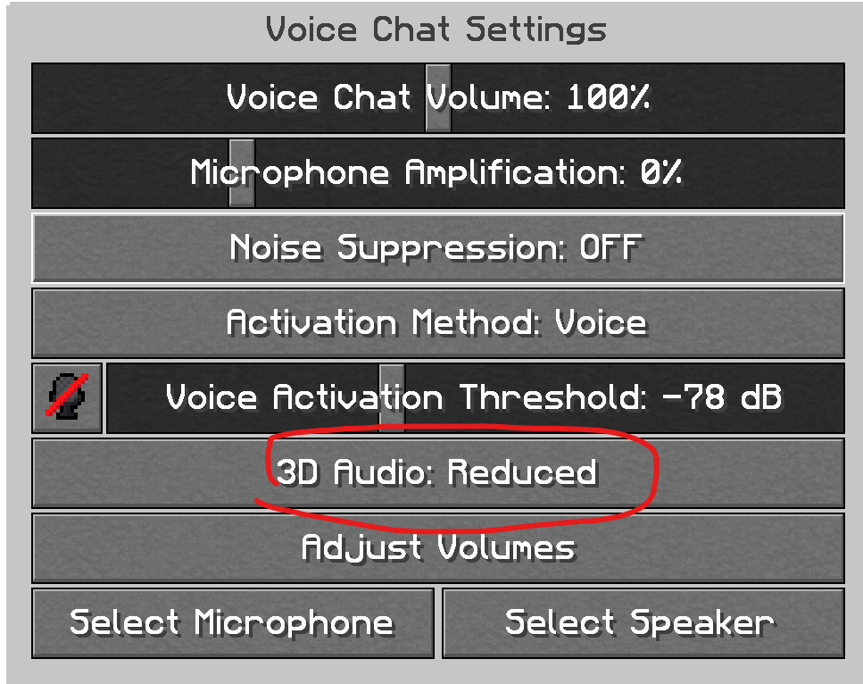 Voice Chat Settings