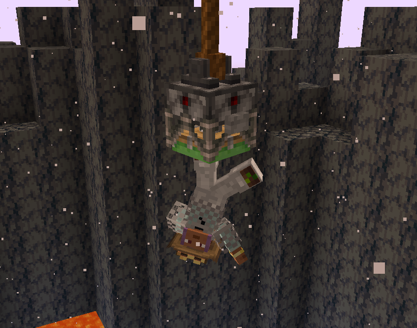 a corpse being rescued from the nether