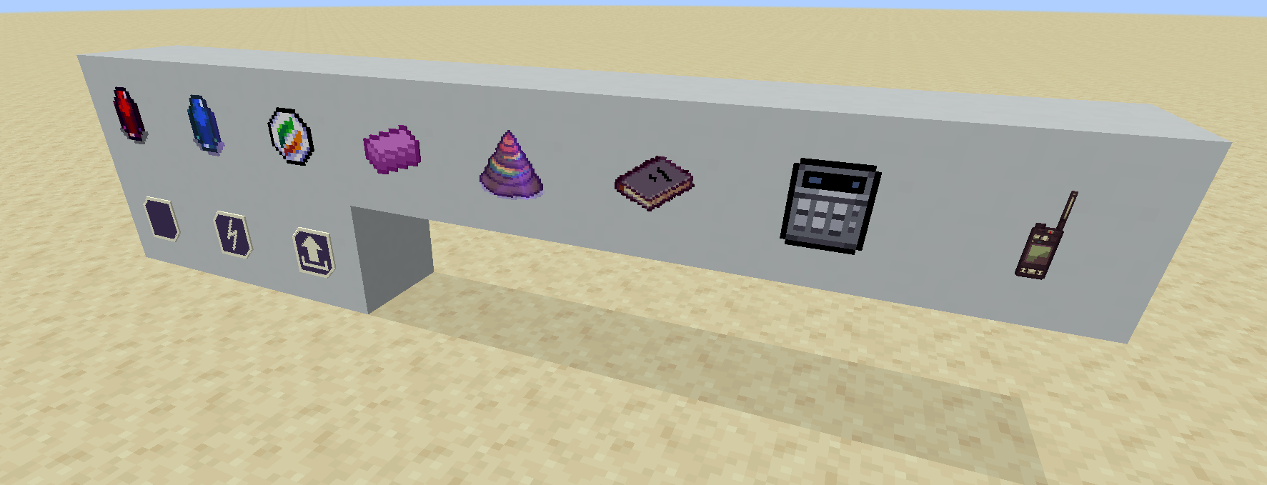 All the items in the mod