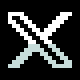 pixelated twitter logo