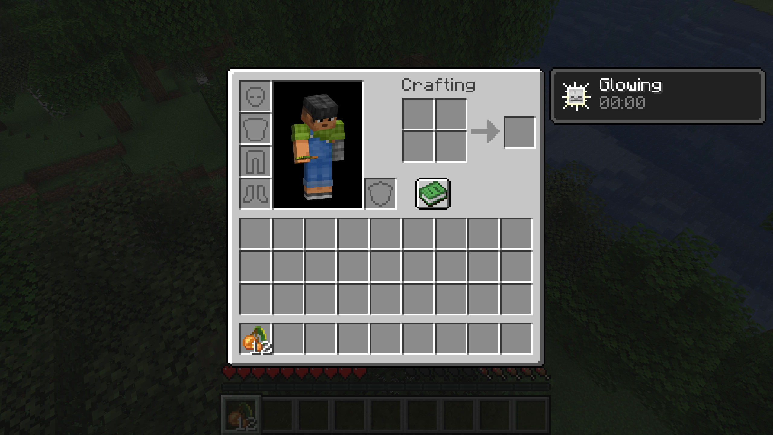 Glowing effect visible in the inventory