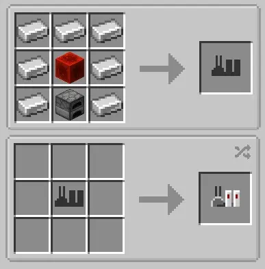 Crafting "Craft Power Plant" for recharge battery.