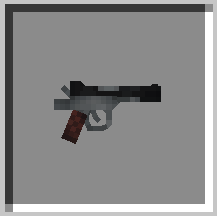 Pistol Crafted in outout slot